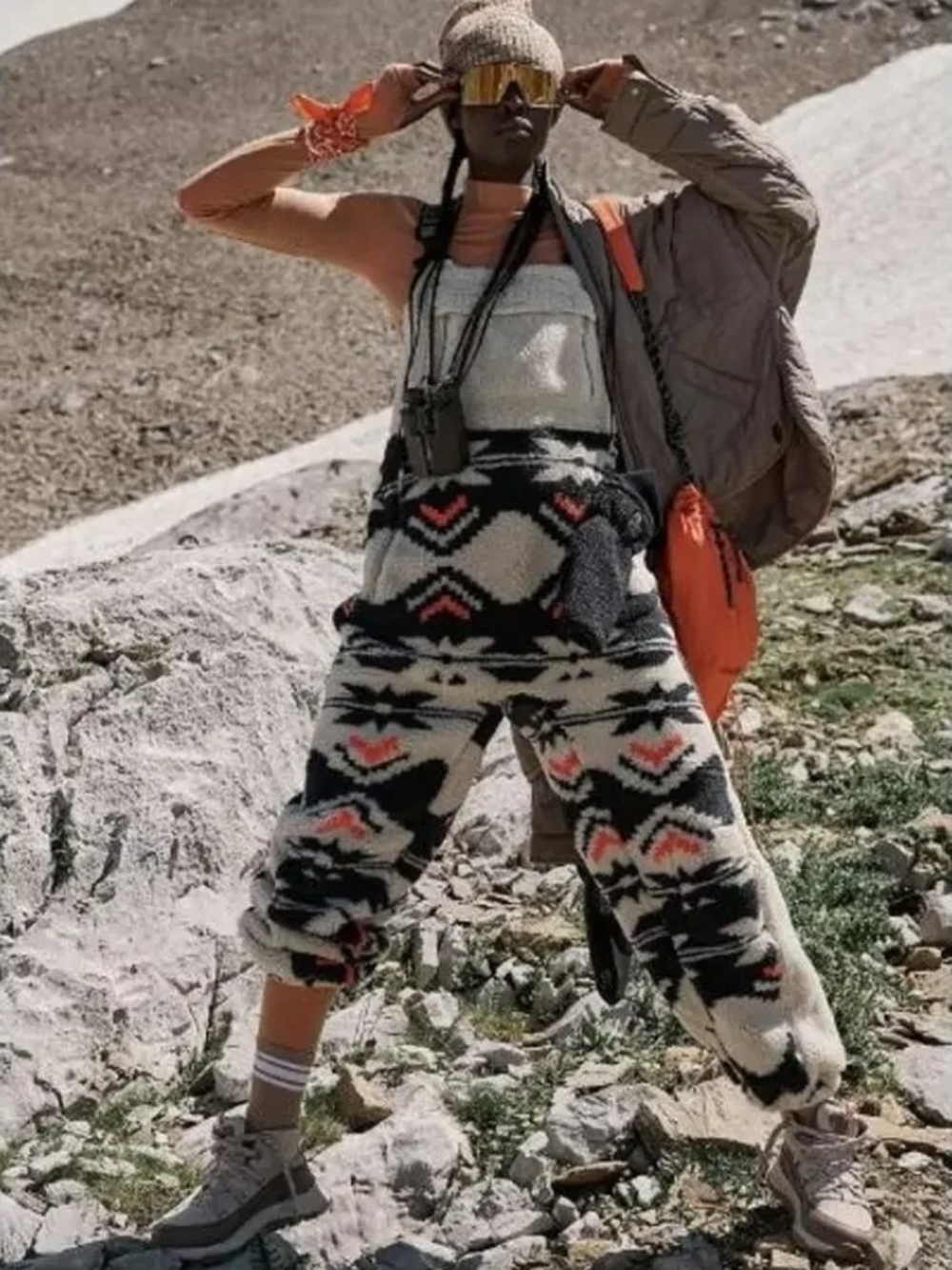 Free People FP Movement Hit The Slopes Printed Salopette